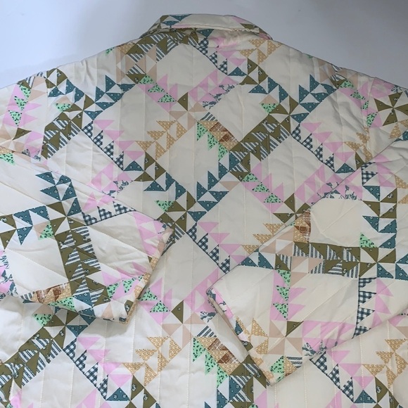 (XS)- Universal Thread Women's Quilted Button-Front Jacket - Cream Star - Picture 5 of 16